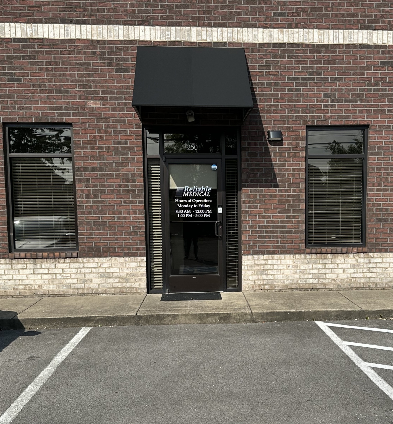 Photo of the front door to the Nashville office